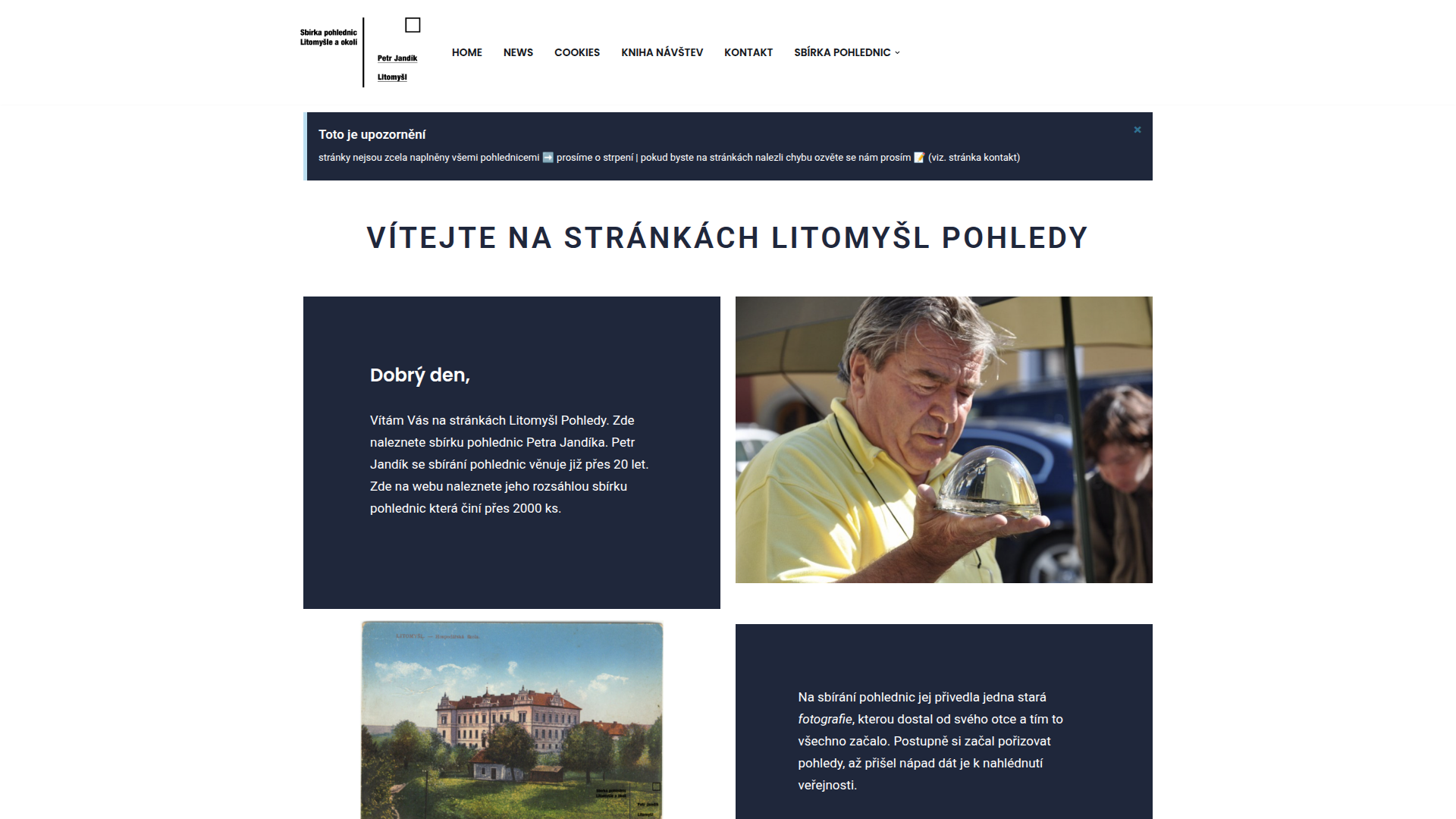 Sbírka pohlednic Litomyšl